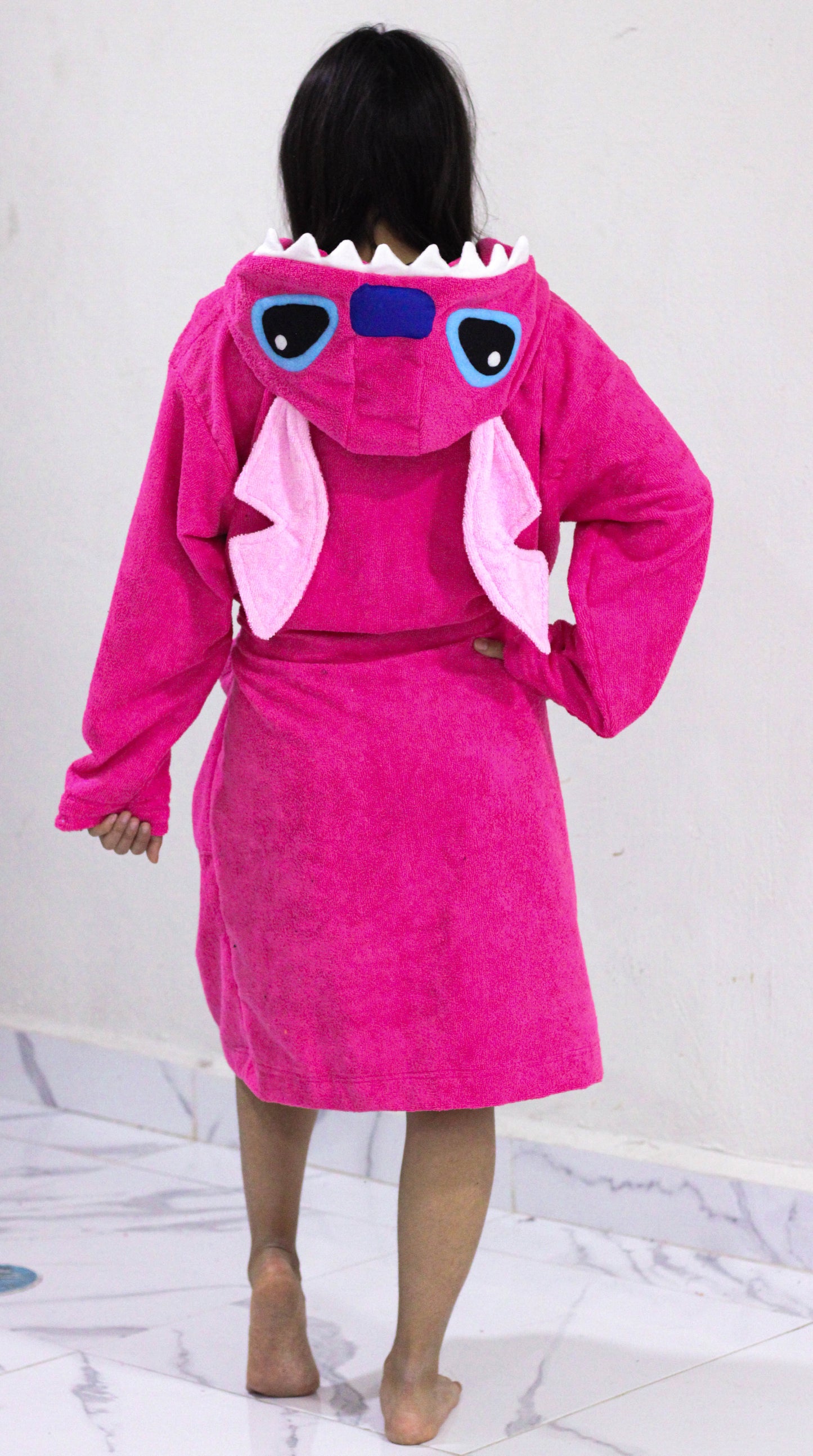 Bata de Baño Angela Stitch rosa
