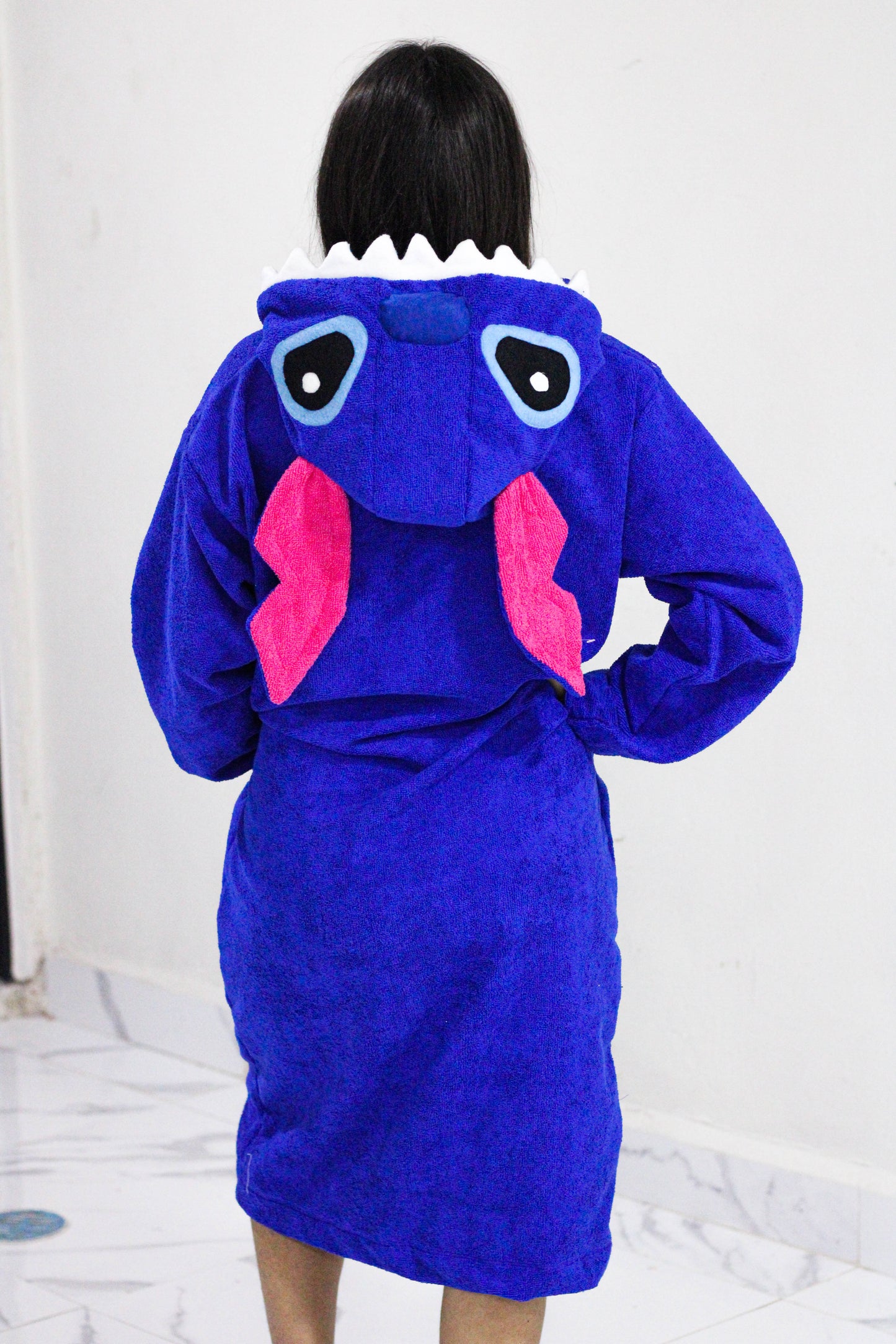 Bata de Baño Stitch Azul Unisex