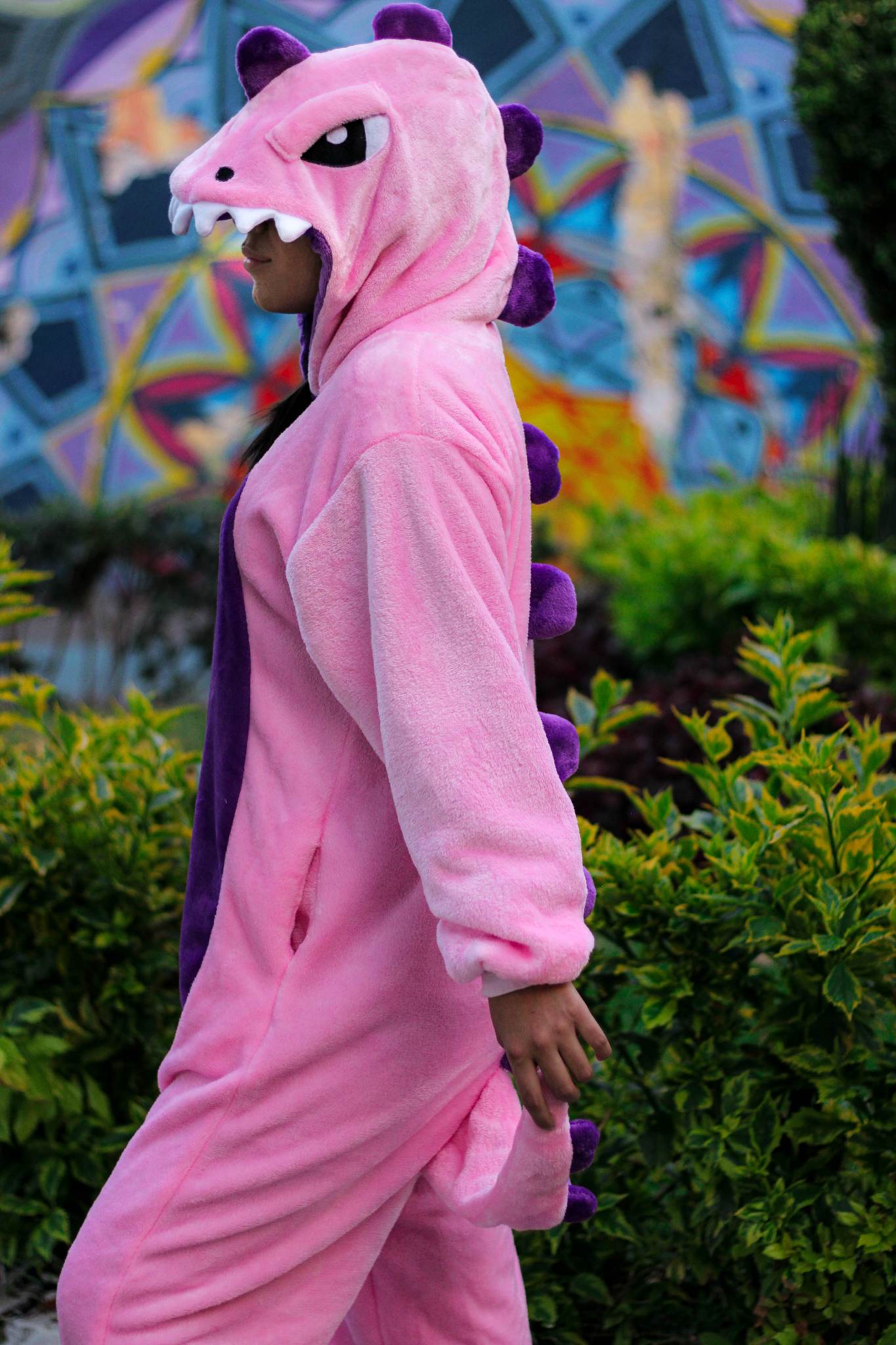 Kigurumi Pijama Dinosaurio Rosa Unisex