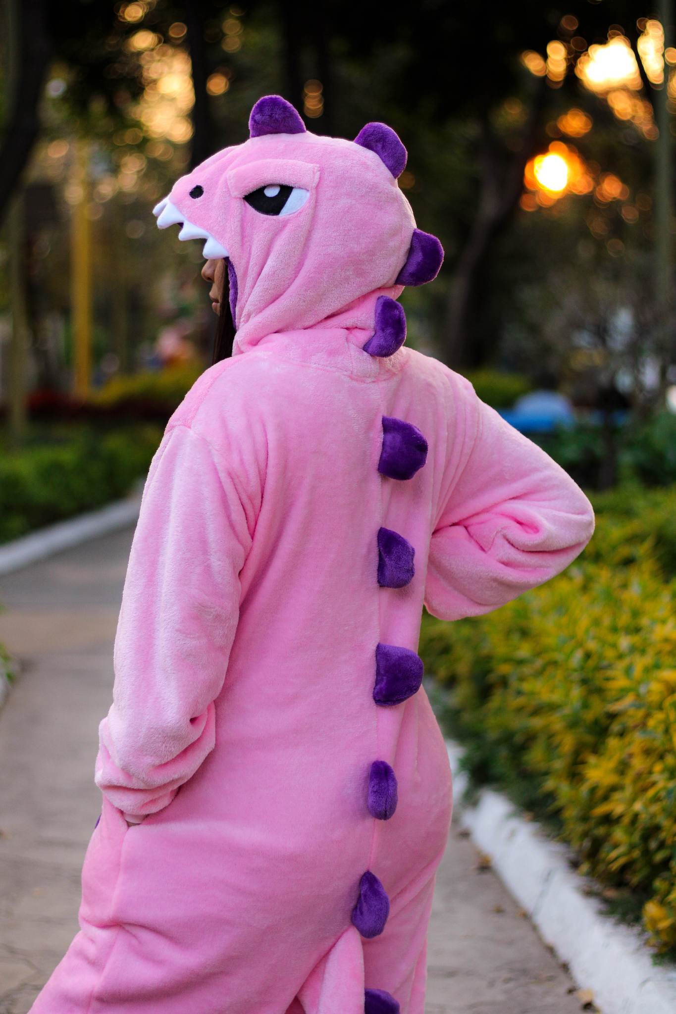 Kigurumi Pijama Dinosaurio Rosa Unisex