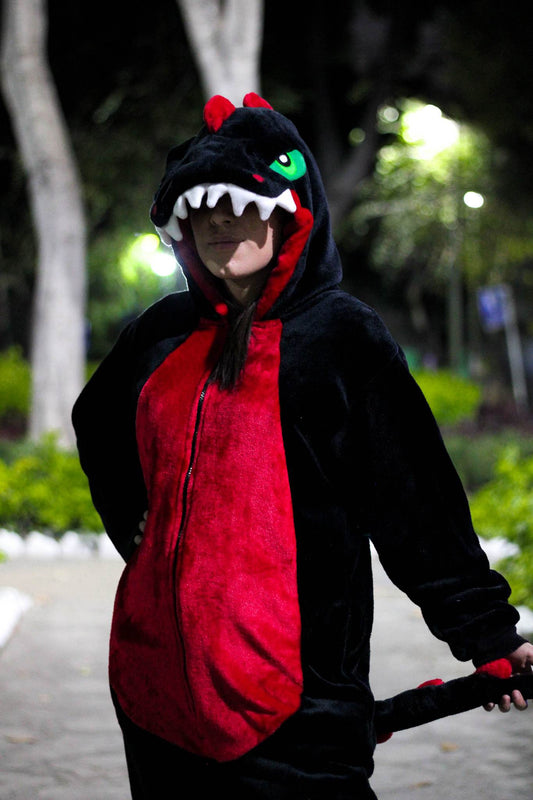 Kigurumi Pijama Dinosaurio Negro Unisex